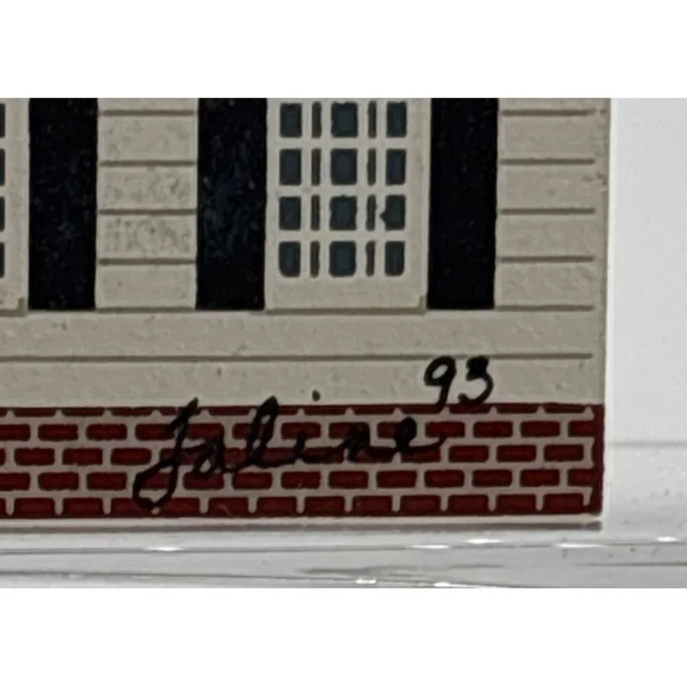 The Cats Meow 1993 Raleigh Tavern Williamsburg Series Decorative Wooden Shelf Si